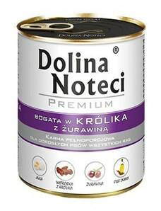 Nedves étel Dolina Noteci Premium Fekete áfonya Borjúhús Disznó Nyúl 800 g