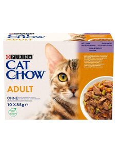 Macska eledel Purina Cat Chow Adult 1+ Bárány 10 x 85 g