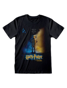 Rövid ujjú póló Harry Potter Dobby Poster Fekete Unisex