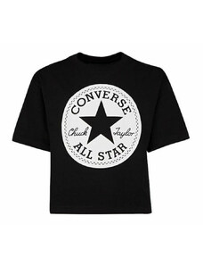 Rövid ujjú póló Signature Converse Chuck Patch Boxy Fekete