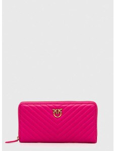 Pinko bőr pénztárca rózsaszín, női, 100250.A0GK