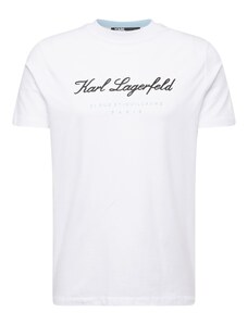 Karl Lagerfeld Póló világoskék / fekete / fehér