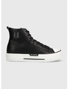 Karl Lagerfeld bőr sneaker KAMPUS MAX KL fekete, férfi, KL50450