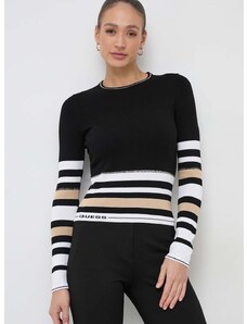 Guess pulóver MAIA könnyű, női, fekete, W4RR46 Z2Y72