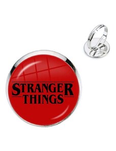 Trendi Strager Things gyűrű (piros)