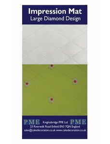 PME Tortaminta strukturális nyomtatással - Gyémánt 15 x 30,5 cm