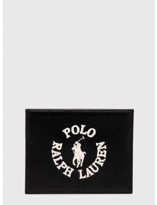 Polo Ralph Lauren bőr kártya tok fekete