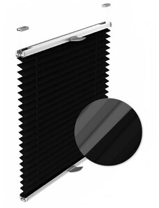Gario Pliszé függöny Thermo Fekete Szélesség: 107,5 cm