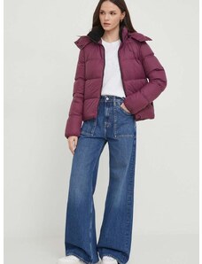 Calvin Klein Jeans pehelydzseki női, piros, téli