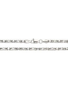 Agrianna Férfi ezüst karkötő szögletes Király ródiumbevonatos 3mm