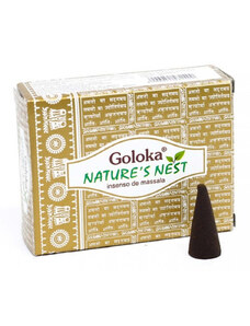 JAMMStore Goloka Őstermészet (Nature's Nest) Indiai Prémium Kúpfüstölő (10db)