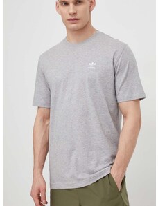 adidas Originals pamut póló Essential Tee szürke, férfi, melange, IR9692
