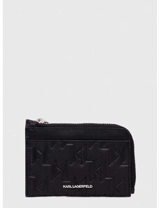 Karl Lagerfeld bőr pénztárca fekete