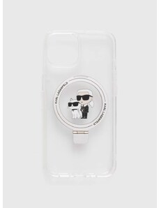 Karl Lagerfeld telefon tok iPhone 14 / 15 / 13 6.1" átlátszó