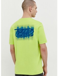 Diesel pamut póló zöld, férfi, nyomott mintás