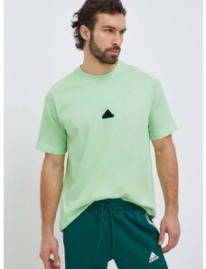adidas t-shirt Z.N.E zöld, férfi, sima, IR5227