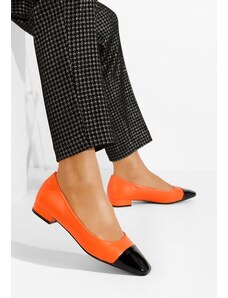 Zapatos Erias narancssárga alacsony sarkú körömcipők