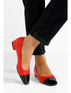 Zapatos Erias piros alacsony sarkú körömcipők