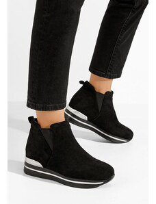 Zapatos Sanera fekete női platform sneaker