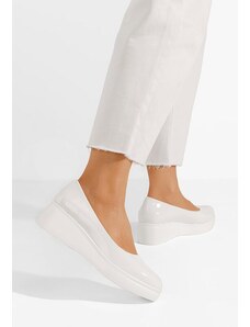 Zapatos Milanca v2 fehér platform alkalmi cipő
