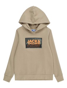 Jack & Jones Junior Tréning póló 'LOGAN' sötét bézs / khaki / narancs / fekete