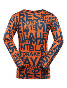 Children's quick-drying T-shirt ALPINE PRO LOUSO orange tiger variant pb
