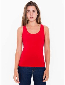 American Apparel Női ujjatlan póló AA8308 spandex trikó, Red-2XL