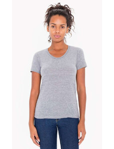 American Apparel vagány Női póló, AATR301 tri-blend, rövid ujjú, Athletic Grey-L