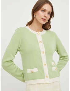 Luisa Spagnoli gyapjú pulóver zöld, női, könnyű