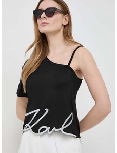 Karl Lagerfeld t-shirt női, fekete