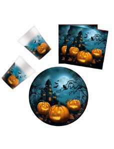 KORREKT WEB Halloween Sensations party szett 36 db-os 23 cm-es tányérral