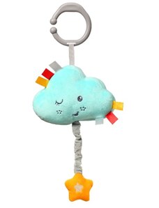 BabyOno Plüss felhő val vel egy játék gépezet Altatódal Hideg - kék