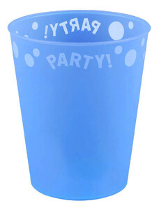 Party Blue, Kék micro prémium műanyag pohár 250 ml