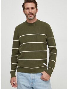 Pepe Jeans pamut pulóver könnyű, zöld