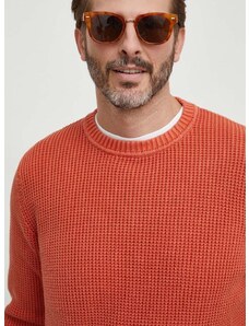 Pepe Jeans pamut pulóver narancssárga