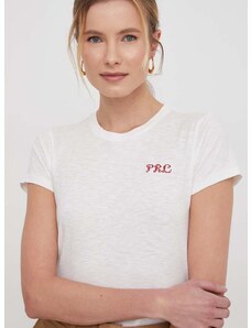 Polo Ralph Lauren pamut póló női, bézs