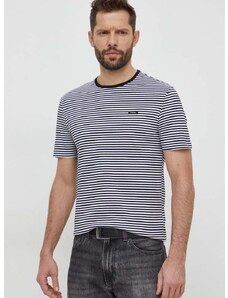 Calvin Klein pamut póló fekete, férfi, mintás