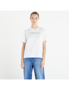 Tommy Hilfiger Női póló Tommy Jeans Relaxed New Linear Short Sleeve Tee White