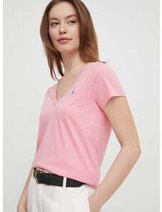 Polo Ralph Lauren pamut póló rózsaszín