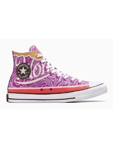 Converse sportcipő Converse x Wonka Chuck Taylor All Star Swirl lila, A08154C
