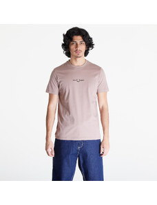 Férfi póló FRED PERRY Embroidered T-Shirt Dark Pink