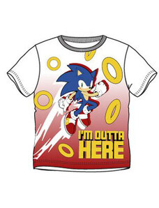 KORREKT WEB Sonic a sündisznó Outta Here gyerek rövid póló, felső 8 év/128 cm