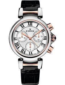 Edox 10220-357RC-AR LaPassion Chronograph Ladies Watch 35mm