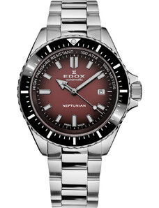 Edox 80120-3NM-BRD Neptunian Automatic Mens Watch 44mm