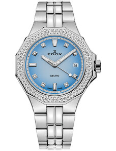 Edox 53020-3D120M-BUCND Delfin Diamant Diver Ladies Watch 38mm