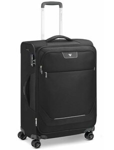 Roncato Joy 4-kerekes bővíthető bőrönd 63 x 44 x 27/31 cm, fekete