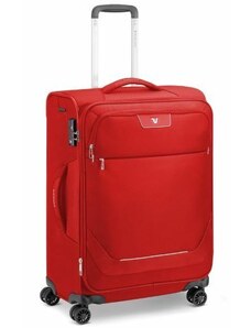 Roncato Joy 4-kerekes bővíthető bőrönd 63 x 44 x 27/31 cm, piros