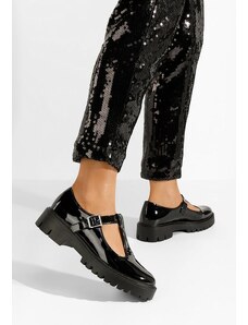 Zapatos Harvea v2 fekete fűzős női cipő