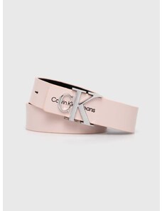 Calvin Klein Jeans Calvin Klein bőr öv rózsaszín, női