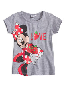 Disney Minnie gyerek rövid póló felső eper szürke 6év